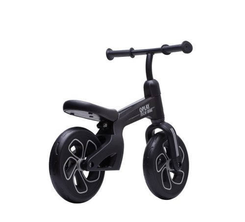 QPLAY futóbicikli Tech Black, kor 2 - 4 év, 30 kg-ig