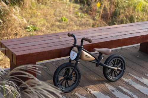 QPLAY futóbicikli Feduro Beige, kor 3-6 év