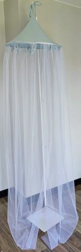 EKO Baldachin a kiságy fölé muszlin + tüll Kék 240x300 cm