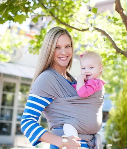 Boba Babahordozó/kendő, Wrap, Grey