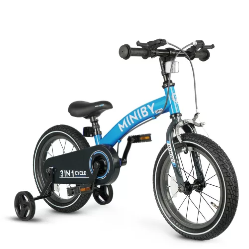 QPLAY Miniby 3in1 kerékpár 2-8 év - Blue