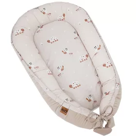 EKO Babafészek Velvet 90x60 cm - Méhek Bézs