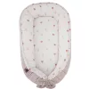 EKO Babafészek pamut Velvet 90x60cm - Beige Meadow
