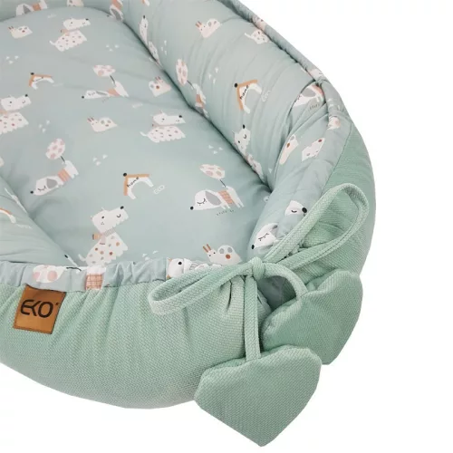 EKO Babafészek Velvet Dogs 90x60 cm - Mint