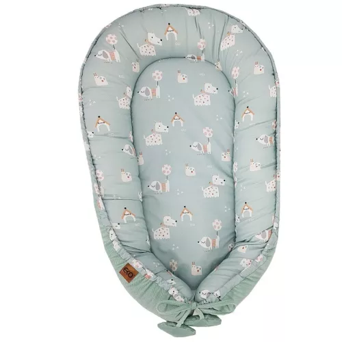 EKO Babafészek Velvet Dogs 90x60 cm - Mint