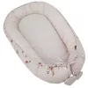 EKO Kétoldalas pamut babafészek Méhek Csillagok 90x60 cm - Bézs