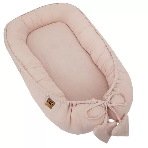 EKO Babafészek muszlin 90x60 cm - Powder pink