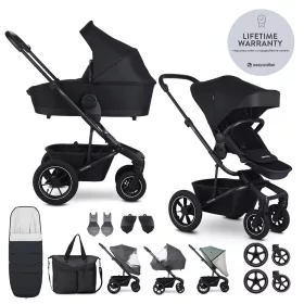   EASYWALKER Kombinált babakocsi Harvey⁵ Midnight Black XXL AIR
