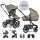 EASYWALKER XL szett kombinált Harvey NXT babakocsi tartozékokkal Mocha Brown