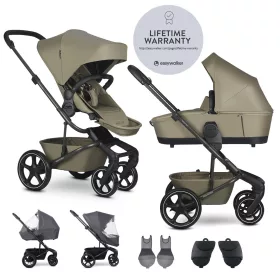   EASYWALKER XL szett kombinált Harvey NXT babakocsi tartozékokkal Moss Green