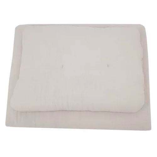 EKO Ágynemű szett 2 részes muszlin 30x40 cm, 75x100 cm - Beige 