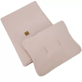   EKO Ágynemű szett 2 részes muszlin 30x40 cm, 75x100 cm - Powder pink