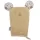 EKO Pamut frottír fürdetőkesztyű fülekkel Bear 20x15 cm - Beige