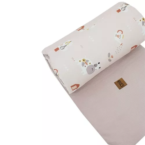 EKO Rácsvédő Velvet My farm 360x35 cm - Powder pink