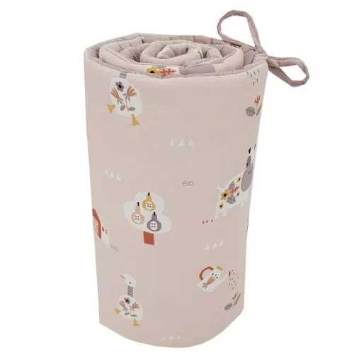 EKO Rácsvédő Velvet My farm 360x35 cm - Powder pink