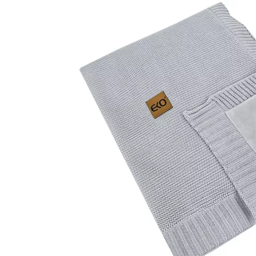EKO Bambusz takaró szőrme béléssel 100x80 cm - Grey