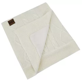 EKO Kasmír takaró szőrme béléssel 100x80 cm - Ecru