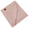 EKO Kasmír takaró szőrme béléssel Rose Pink 100x80 cm