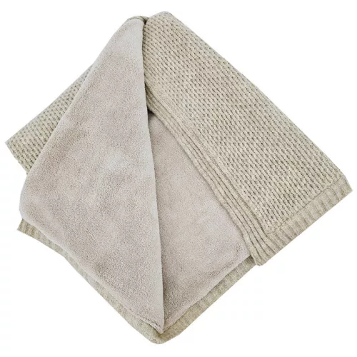 EKO Kötött takaró béléssel 100x80 cm - Bézs