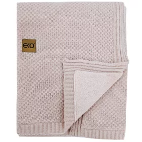 EKO Kötött takaró béléssel 100x80 cm - Rózsaszín
