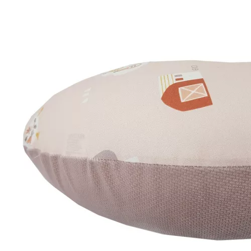 EKO Szoptatós párna kicsi Velvet My farm 60x60 cm - Powder pink
