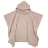 EKO Poncso pamutból kapucnival és fülekkel 75x120 cm - Powder pink