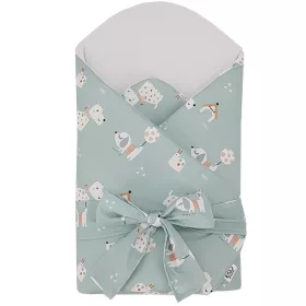   EKO Bebújós takaró pamutból kókusz kivehető betéttel és masnival 75x75 cm - Dogs Mint