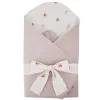 EKO takaró pamutból velúrral és kókusz belsővel masnival Meadow 75x75cm - Beige