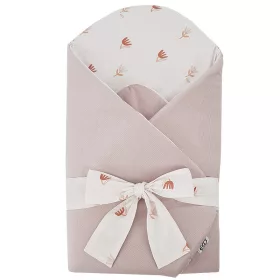   EKO takaró pamutból velúrral és kókusz belsővel masnival Meadow 75x75cm - Beige