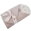 EKO takaró pamutból velúrral és kókusz belsővel masnival Meadow 75x75cm - Beige