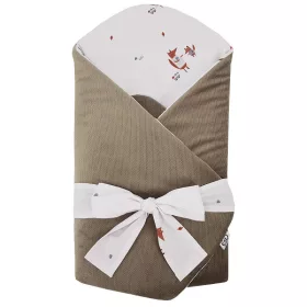   EKO Bebújós takaró pamutból velúrral és kókusz belsővel Fox masni 75x75cm