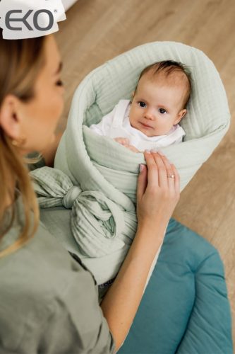 EKO Muszlin pólya merevítés nélkül 75x75 cm - menta