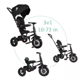 QPLAY Tricikli Rito air gel (Gumi) Black, kor 10-72 hó