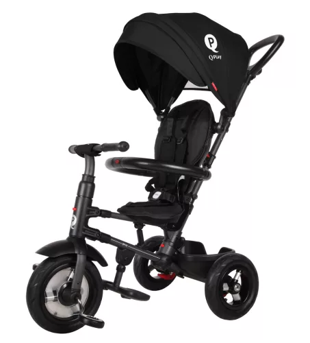 QPLAY Tricikli Rito air gel (Gumi) Black, kor 10-72 hó