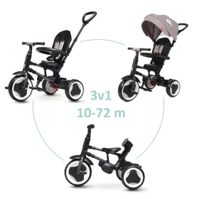 QPLAY Tricikli Rito eva 10-72 hónap - Grey