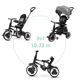 QPLAY Tricikli Rito eva plus Grey, életkor 10-72 hónap