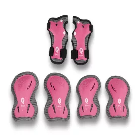 QPLAY Gyermek védőfelszerelés Pink, méret S, kor 3-5 év