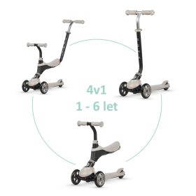   QPLAY Sema 5in1 Roller / Futóbicikli 1-6 éves korig, 50 kg-ig - Beige