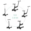 QPLAY Sema Pro 5in1 Roller / Futóbicikli 1-6 éves korig, 50 kg-ig - Black