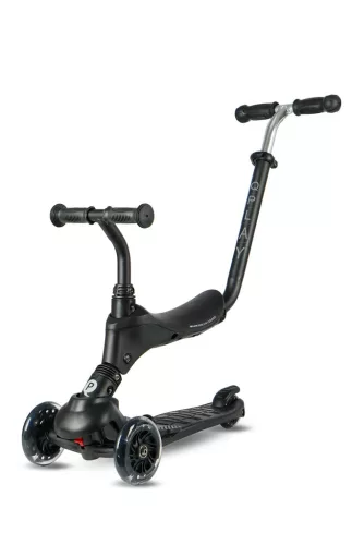 QPLAY Sema Pro 5in1 Roller / Futóbicikli 1-6 éves korig, 50 kg-ig - Black