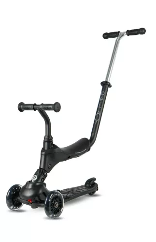 QPLAY Sema Pro 5in1 Roller / Futóbicikli 1-6 éves korig, 50 kg-ig - Black