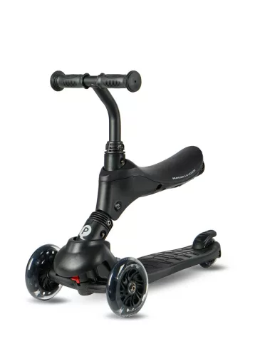 QPLAY Sema Pro 5in1 Roller/Futóbicikli 1-6 éves korig 50 kg-ig - Black