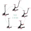 Qplay Sema Evo roller 3az1ben 1-6 éves kor 50 kg-ig - Coral Pink