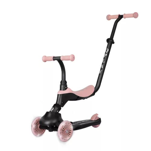 Qplay Sema Evo roller 3az1ben 1-6 éves kor 50 kg-ig - Coral Pink