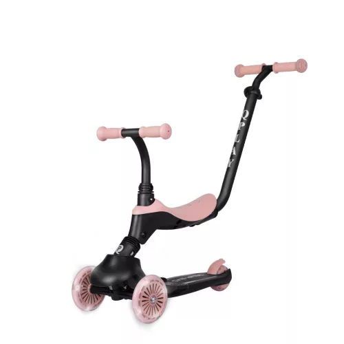 Qplay Sema Evo roller 3az1ben 1-6 éves kor 50 kg-ig - Coral Pink