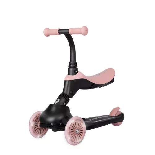 Qplay Sema Evo roller 3az1ben 1-6 éves kor 50 kg-ig - Coral Pink