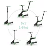QPLAY Futóbicikli/roller Sema Evo LED fényekkel 1 - 6 év 50 kg-ig - Jade Green