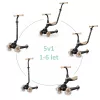 QPLAY Futóbicikli/roller Sema Evo LED fényekkel 1 - 6 év 50 kg-ig - Khaki