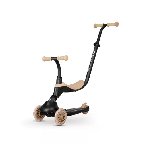 QPLAY Futóbicikli/roller Sema Evo LED fényekkel 1 - 6 év 50 kg-ig - Khaki