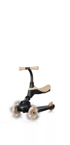 QPLAY Futóbicikli/roller Sema Evo LED fényekkel 1 - 6 év 50 kg-ig - Khaki